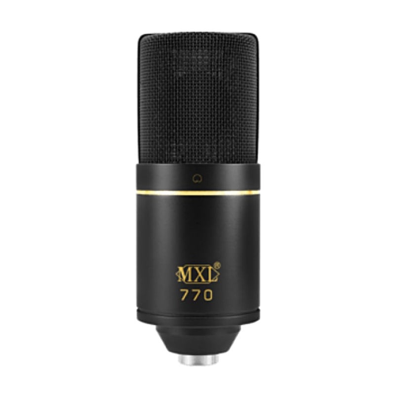 MXL 770 Condenser Microphone for Podcasting, Singing, Home Studio Recording, Gaming & Streaming | XLR | Large Diaphragm | Cardiod (Black) - Image 2